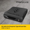 Prograde Digital CFexpress and SD UHS-II Dual-Slot Memory Card Reader (PG05.5) | USB 3.2 Gen 2 for Professional Filmmakers, Photographers & Content Creators