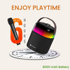Portronics Dash 4 50W Wireless Bluetooth Party Speaker with Karaoke Mic, Upto 6 Hours Playtime, HD Sound, Bass Boost Technology, EQ Modes, 360° RGB Lights, BT 5.3v, AUX in, Type C Charging(Black)