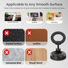 Portronics Hold Y Magnetic Vacuum Suction Mobile Holder, Multiple Angle Adjustment, Retractable, Strong Magnetic Attachment, Compatible with iPhone & Android Phone for Car, Desk, Mirror, Glass(Black)