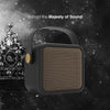 FINGERS SoundKing Portable Speaker with Magnificent Sound & Bold bass (Bluetooth® | FM Radio | MicroSD | USB | AUX, 12-Hour Playtime, Free Carry Strap, Built-in Mic) - Rich Black
