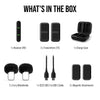 Rode Wireless Micro - Compact Wireless Microphone, Two Mics with Charge Case for Smartphone Content Creation - USB-C, Black