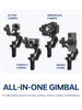 FeiyuTech SCORP Mini 2 All-in-One 3-Axis Handheld Gimbal Stabilizer(SCORP Mini Upgrade Ver)for Sony A7III Canon R6 Nikon Z30 Fujifilm GoPro11/12 iPhone 14 15Pro Samsung, AI Tracker,Max 2.65lb