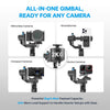 FeiyuTech SCORP Mini-3 PRO All in One 3-Axis Camera Stabilizer,Built-in AI Track Sensor Handheld Gimbal Stabilizer