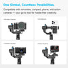 FeiyuTech SCORP Mini-3 All in One 3-Axis Camera Stabilizer,Built-in AI Track Sensor Handheld Gimbal