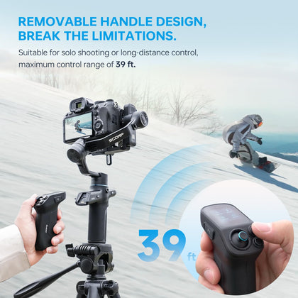 FeiyuTech SCORP Mini-3 PRO All in One 3-Axis Camera Stabilizer,Built-in AI Track Sensor Handheld Gimbal Stabilizer