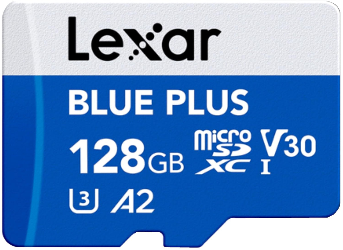 Lexar Blue Plus 128GB MicroSD Memory Card UHS-I with SD adapter, up to ...