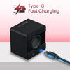 Portronics Nugget 3W Mini Pocket Bluetooth Speaker with Upto 4 Hours Playtime, HD Sound, Bluetooth 5.4V, Mini Speaker, Strong Lanyard, Light Weight, Type C Fast Charging(Black)