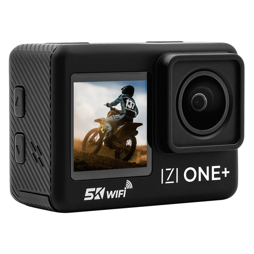 IZI ONE Plus 5K 48MP Action Camera 6-Axis Gyro Stabilization,Waterproo ...