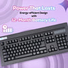 TVS Electronics Platina Wireless Mechanical Keyboard & Mouse Combo | Adujustble Tilt Legs | Laser-Etched Key Caps | Optical Adjustable DPI 1600 | 50M Keystroke | 10M Range | 1-Year Warranty | Black