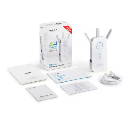 TP-Link RE450 AC WiFi Range Extender 5 GHz, 2.4 GHz 1750 Mbps Wifi Speed Dual Band External Antenna Access Point Mode  (White)