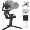 FEIYU TECH SCORP 2 Kit Camera Gimbal Stabilizer,Built-In AI Tracker,Vertical Shooting For Reels & Shorts,Touch Screen,Max 2.5Kgs,Fits Sony/Canon/Nikon/Fujifilm Mirrorless&DSLR Camera,Black