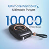 Portronics Power Shutter Pro 35W 10000mAh SuperFast Charging Wired Powerbank with in-Built Type C PD Cable, Type C Input/Output Cable,LED Display,EV Grade Batteries,Support with Android, Apple,Tablet