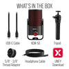 Rode X XCM-50 USB Condenser Microphone,Cardioid Polar Pattern, Headphone Output, Internal DSP, and 360-degree Swing Mount
