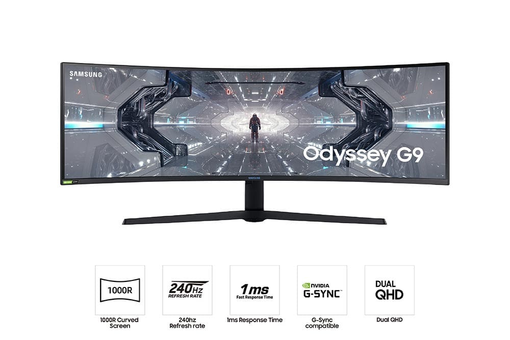 ジャンク Samsung Odyssey G9 Samsung LC49G95TSSWXXL 5K 5120 x 1440 QLED 120Hz 49