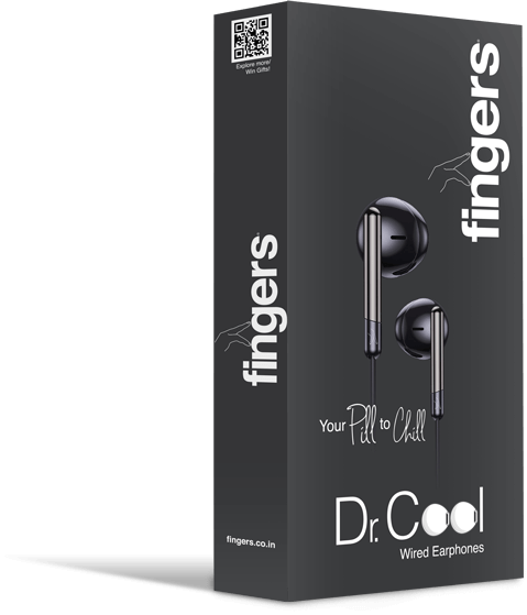 Fingers Dr. Cool Wired Earphone With Mic