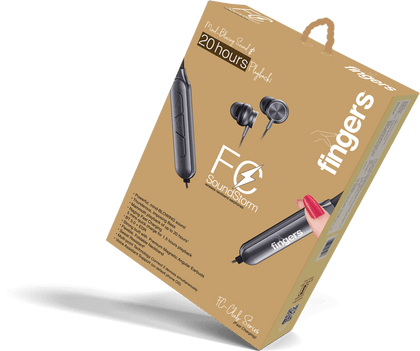 Fingers FC-SoundStorm Bluetooth Neckband 20 Hours PlayBack