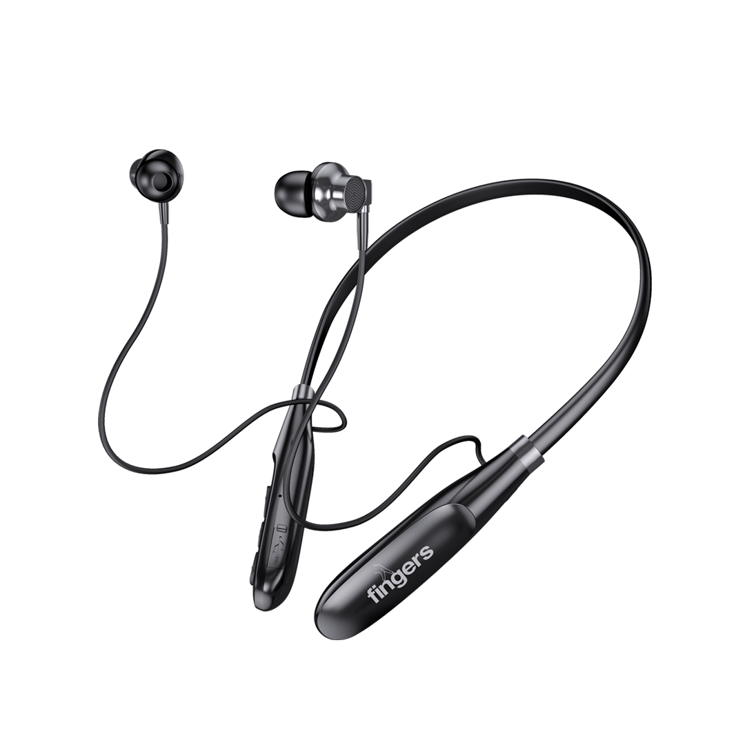 Fingers HR+ Bluetooth Neckband Super Sound Experience 30 Hour Playback