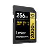 Lexar Professional 2000x 256GB SDHC UHS-II SD Card For Camera LSD20000256G-BNNNG