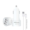 Portronics Car Power 3T 3.4A Car Charger With 3 USB Ports