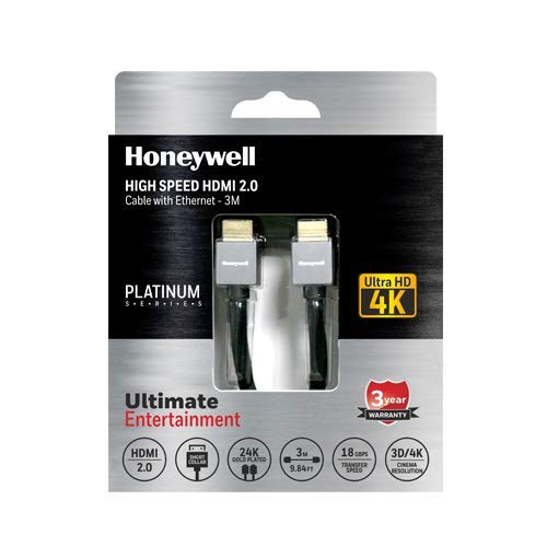 Honeywell 5 Meter HDMI Cable With Ethernet 2.0 Compliant Slim HC000010/HDM/5M/BLK/SLM