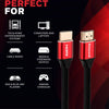 Honeywell 2 Meter Ultra High Speed HDMI Cable 2.1 Compliant Braided HC000013/HDM/2M/RED/V2.1