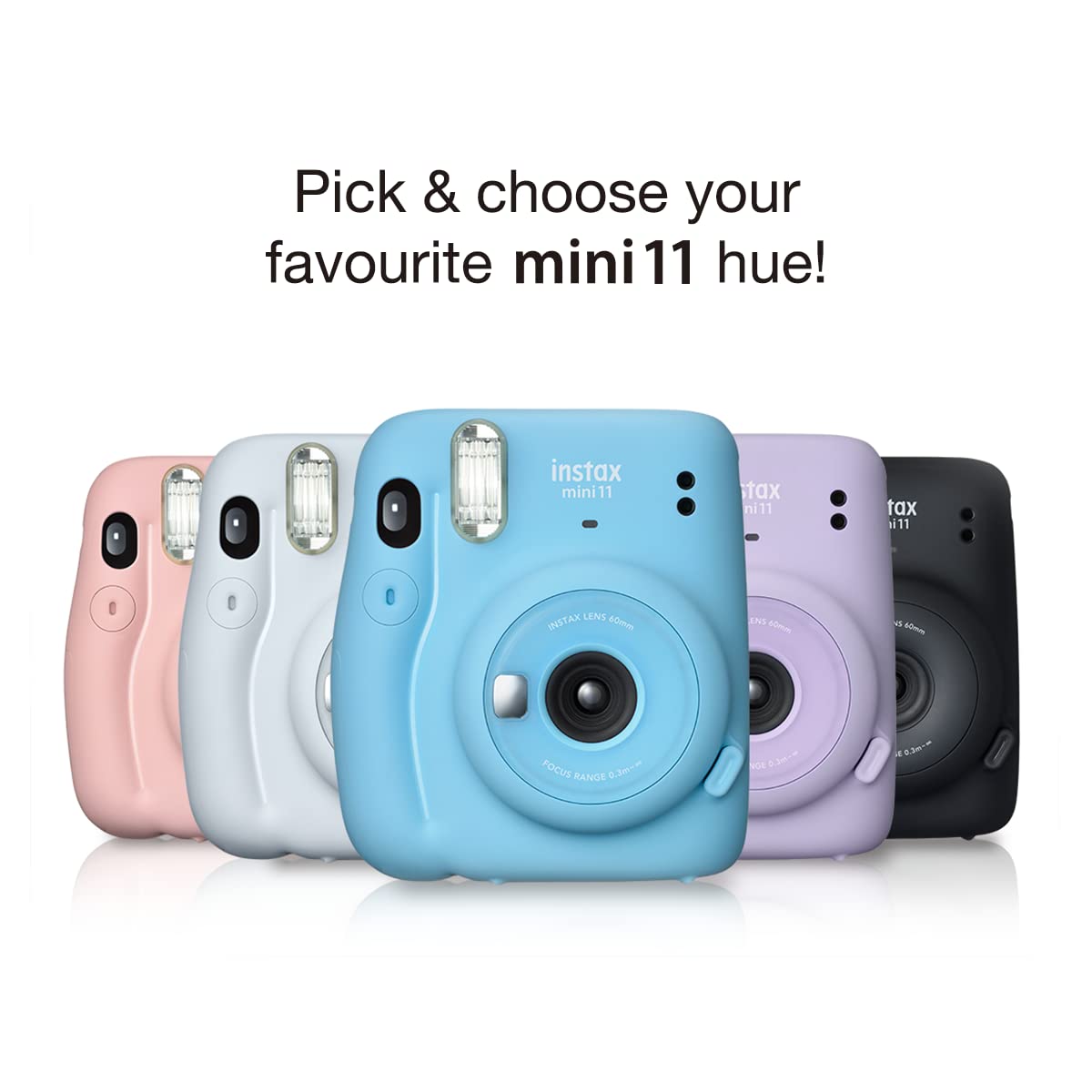Fujifilm Instax Mini 11 Moments Forever Grey Color With 20 Shots Instant Camera