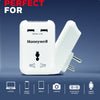 Honeywell Travel Single Socket with 2 USB Ports Platinum White 3.4AMP HC000011