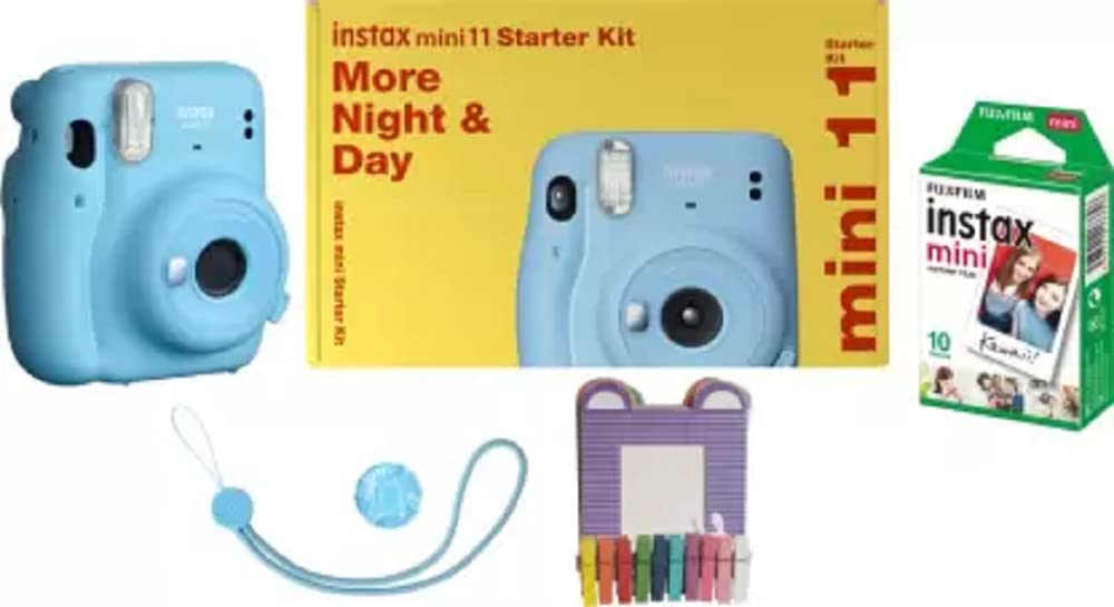 Fujifilm Instax Mini 11 Starter Kit 10 Shots Instant Camera