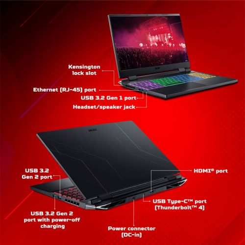Acer Nitro 5 Gaming Laptop 12th Gen Intel Core i5-12500H processor Windows 11 Home 16 GB,512 GB SSD, 4GB NVIDIA GeForce RTX 3050,144hz AN515-58 with 39.6 cm (15.6 inches) IPS display