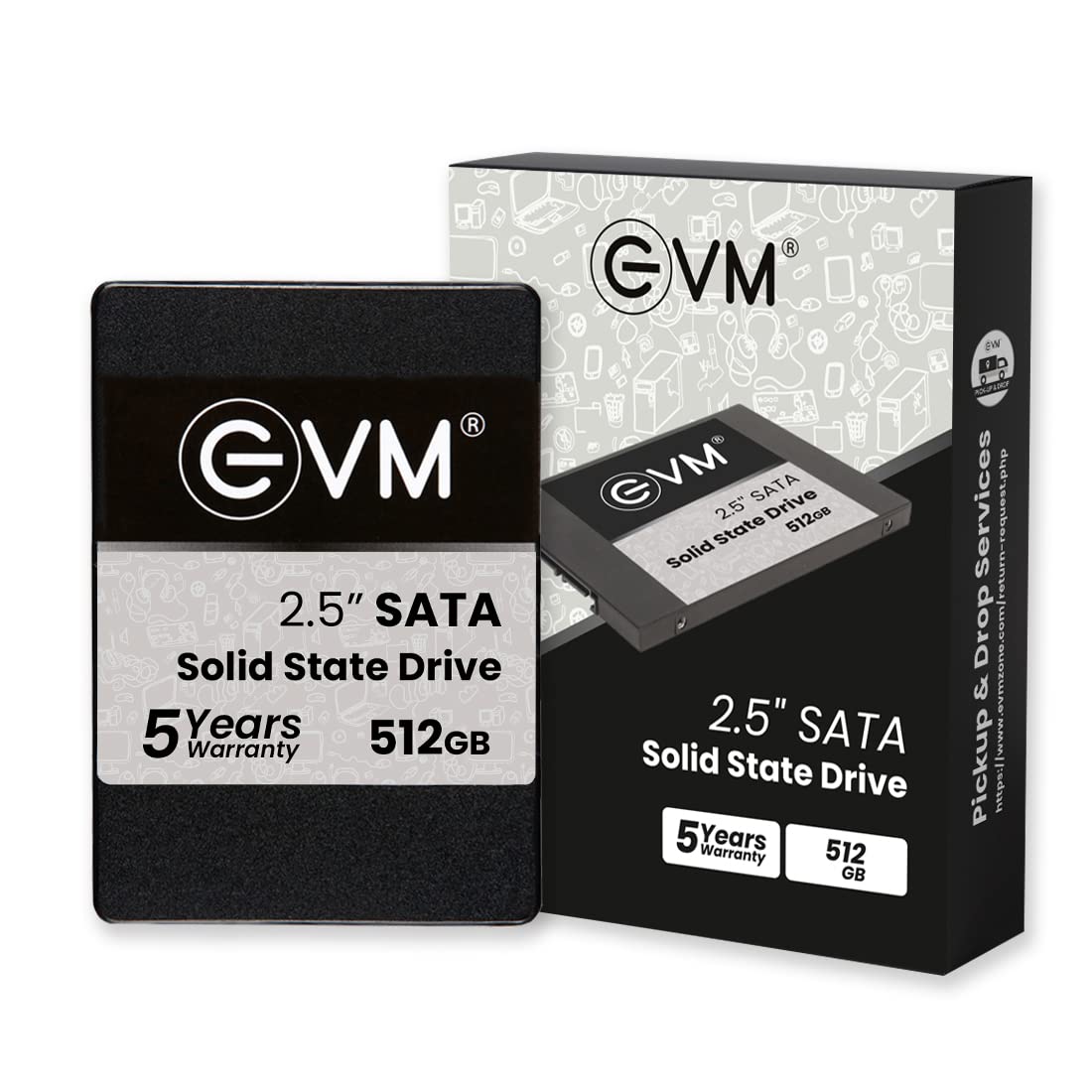 EVM 512GB SSD SATA Inches For Desktop,Laptop, PC's