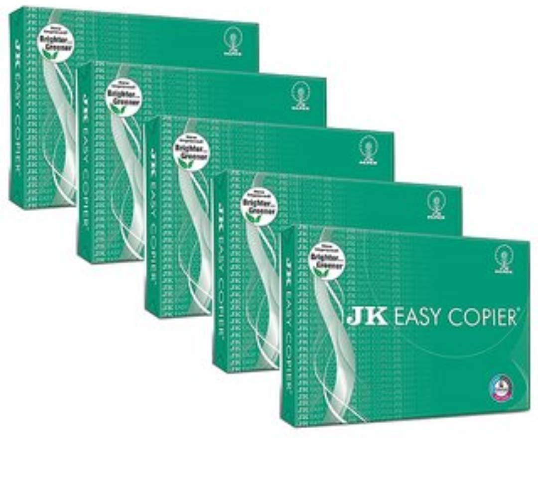 JK Easy Copier 70 GSM Paper,White Colour,5 Reams
