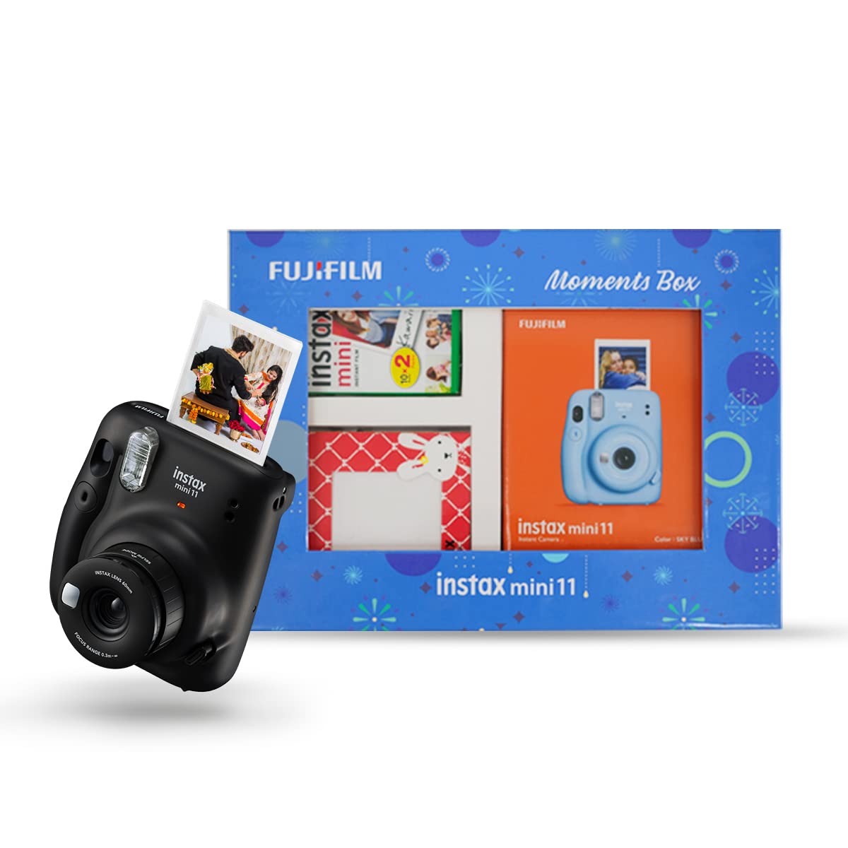 Fujifilm Instax Mini 11 Moments Forever Grey Color With 20 Shots Instant Camera