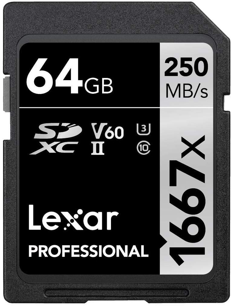 Lexar Professional 1667x 64GB SDXC U3 SD Card For Camera,Computer LSD64GCB1667 UHS-II V30