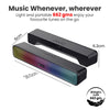 Portronics Radian Bluetooth Sound Bar With Multi Colour LED Lights FM Radio,Built In Miic POR 1680