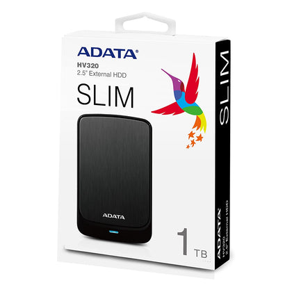 Adata HV320 2TB External Hard Drive HDD Sata III Slim Design, 3.5