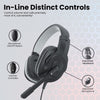 Portronics Genesis Over the Ear Gaming Headphone With Adjustable Mic Wired Headset 1.8M Braided Cable