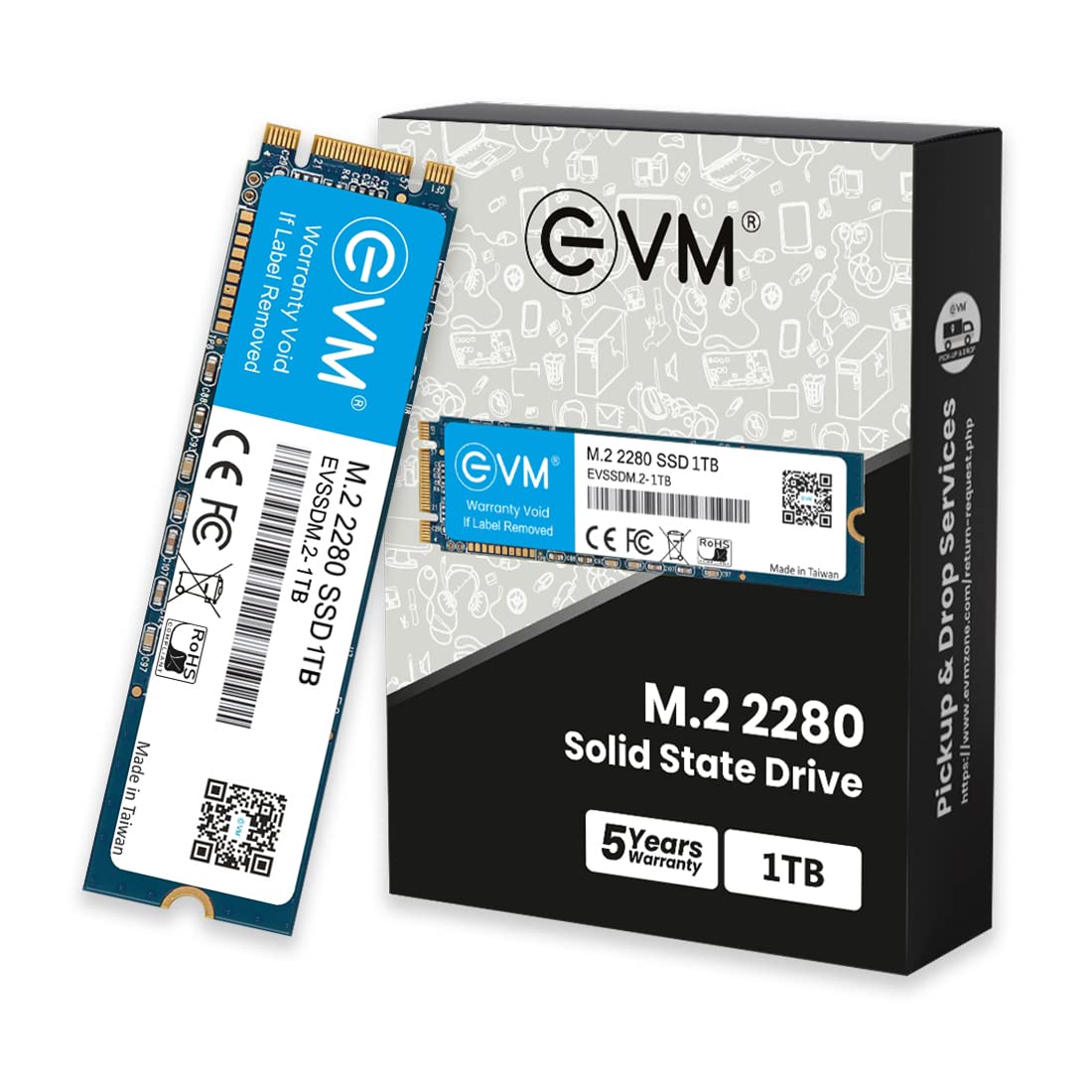 EVM 1TB Internal SSD,Ultra Low Power Consumption, Performance