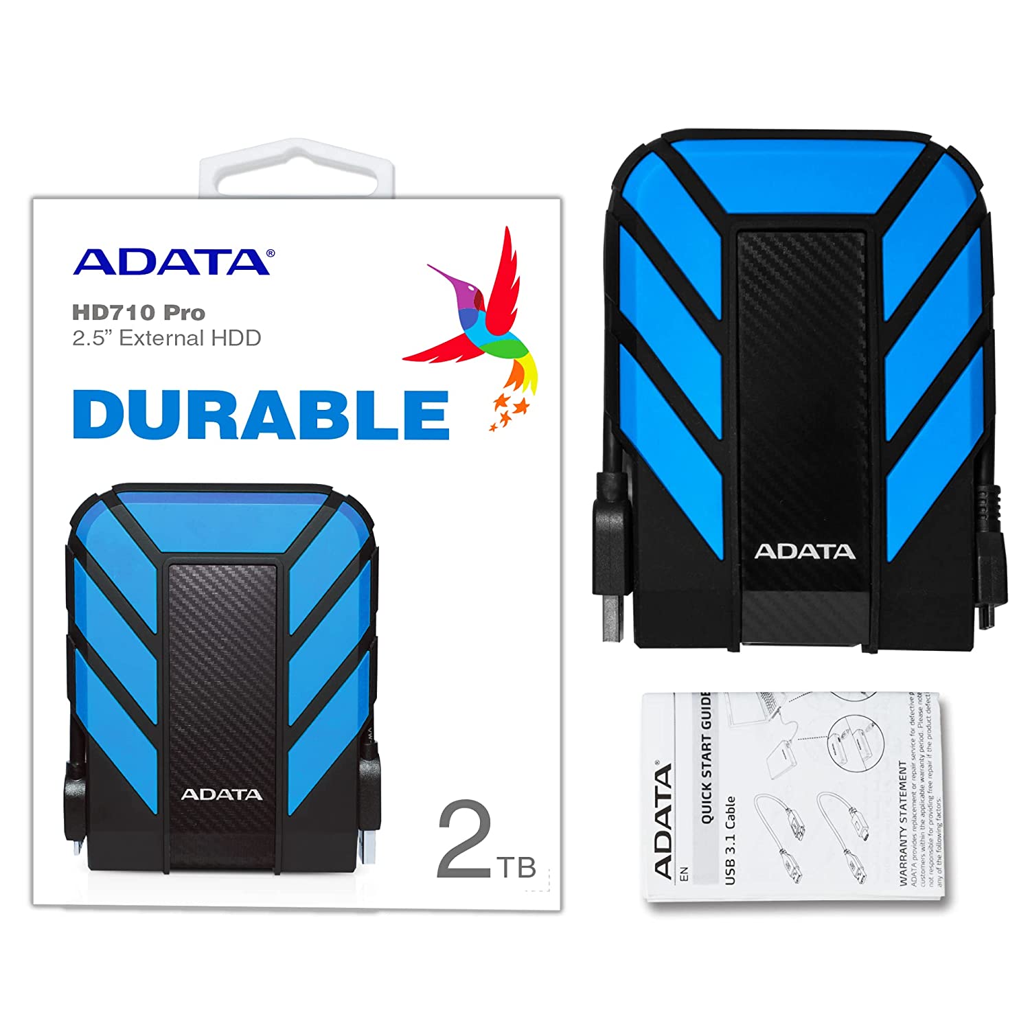 Adata AD710P 2TB External Hard Drive Sata III IP65 Rating