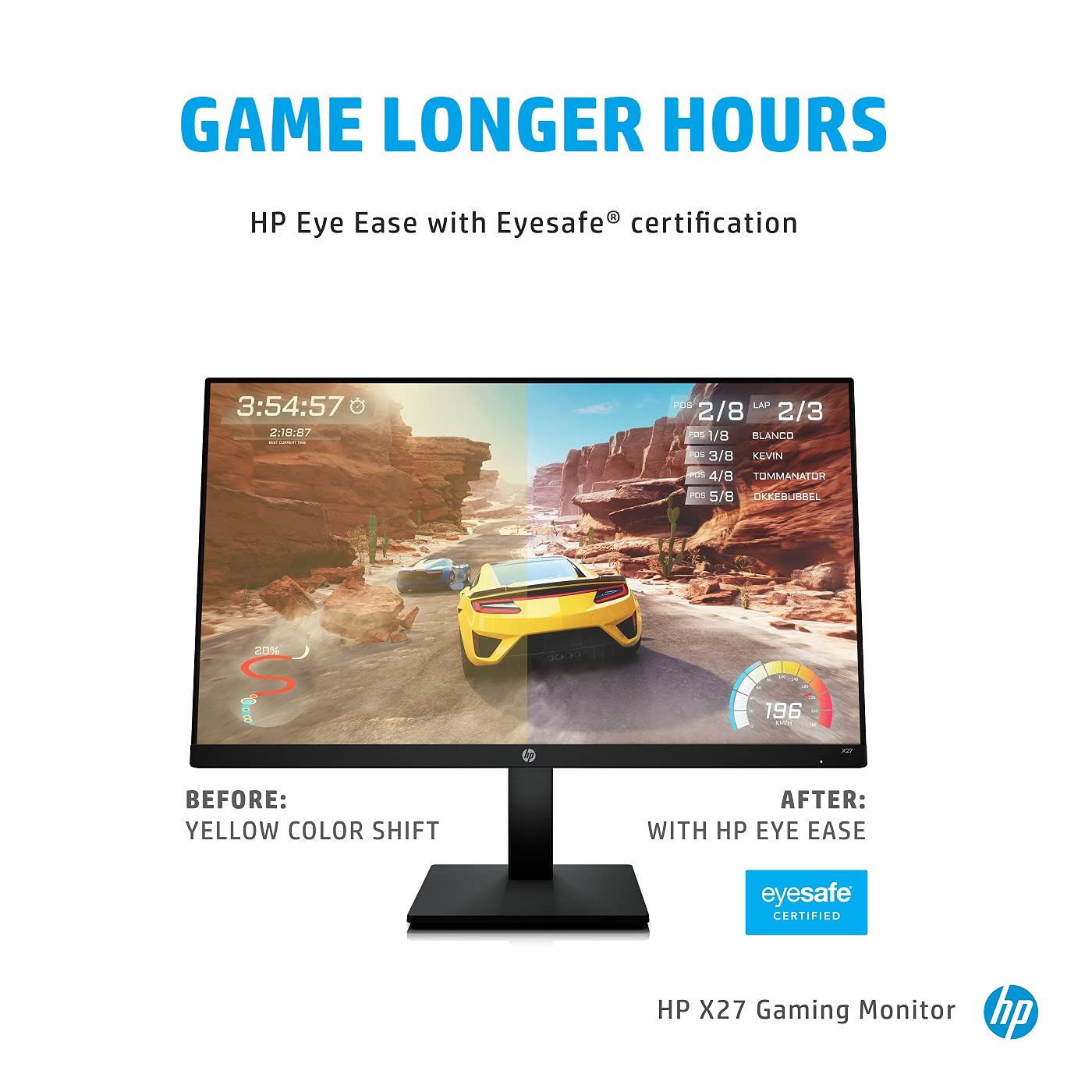HP X27 Full HD IPS Panel Monitor 165Hz Gaming Monitor HDMI,Display Port