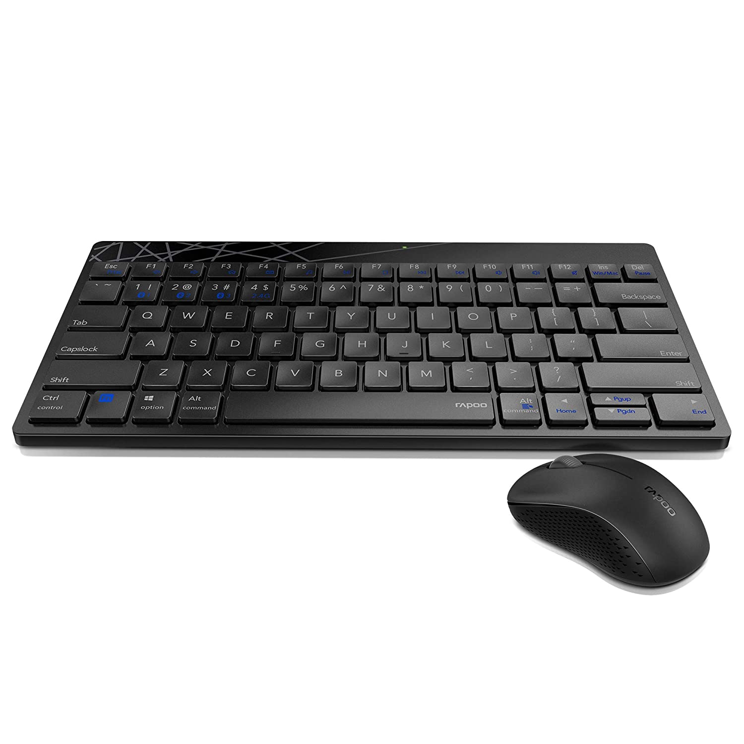 Rapoo 8000M Multi Mode Keyboard & Mouse Wireless 1300 DPI With Bluetooth