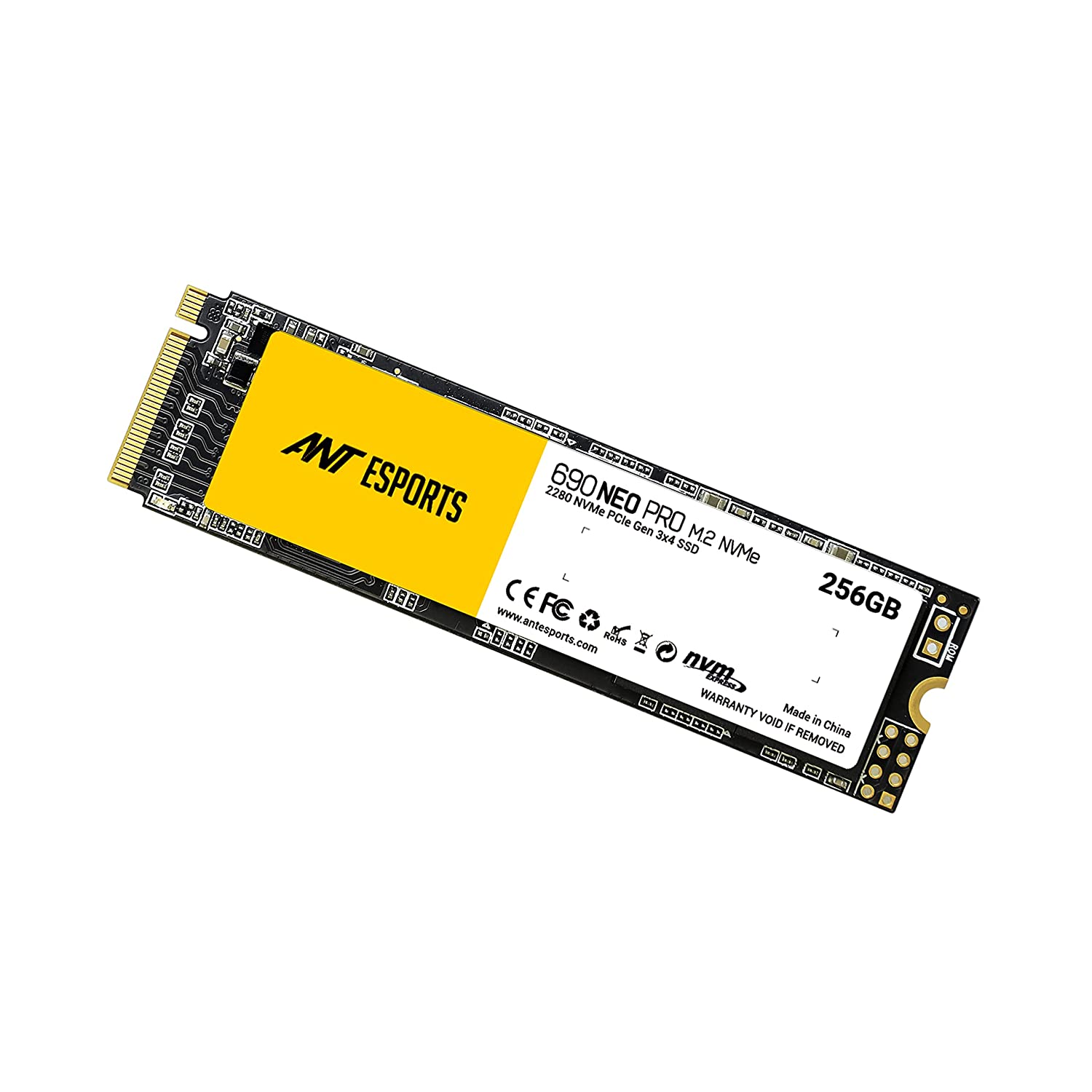 ANT Esports 690 Neo Pro M.2 NVMe 256GB SSD,Speed Upto 1800MB/s of Read, 1100MB/s of Write
