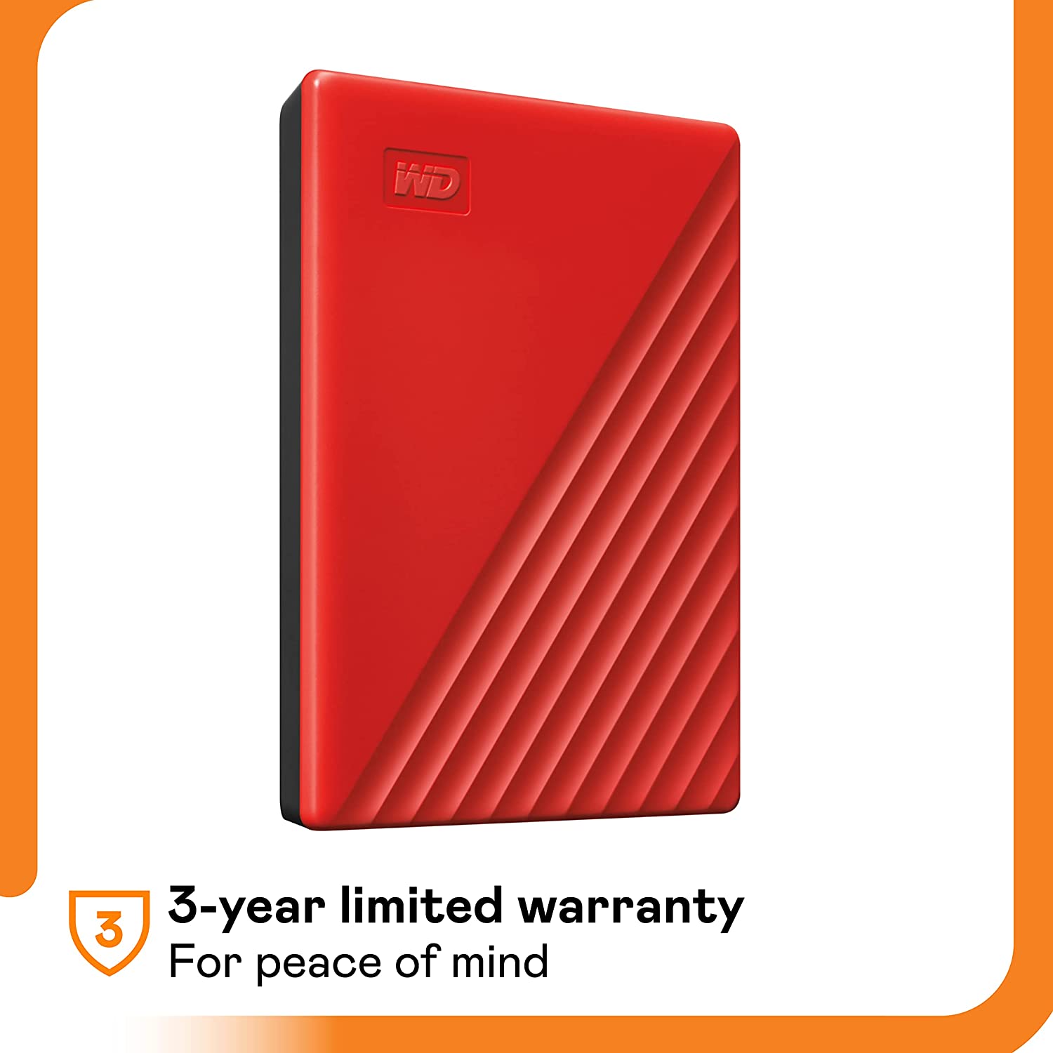 WD My Passport 4TB Portable Hard Disk With USB3.0,Automatic Backup