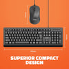 Artis WorkPro 20 USB Wired Keyboard & Mouse Combo Slim Design Matte Surface