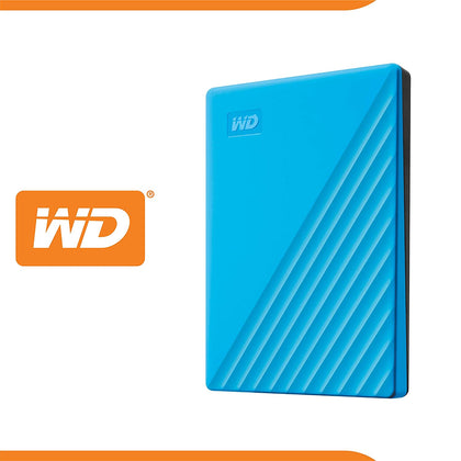WD My Passport 2TB Portable Hard Disk With USB3.0,Automatic Backup Compatible with Windows & Mac-Blue