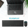 Rapoo X260 Combo Set of Wireless Keyboard & Mouse With Type Writer Key 2.4GHz-Black