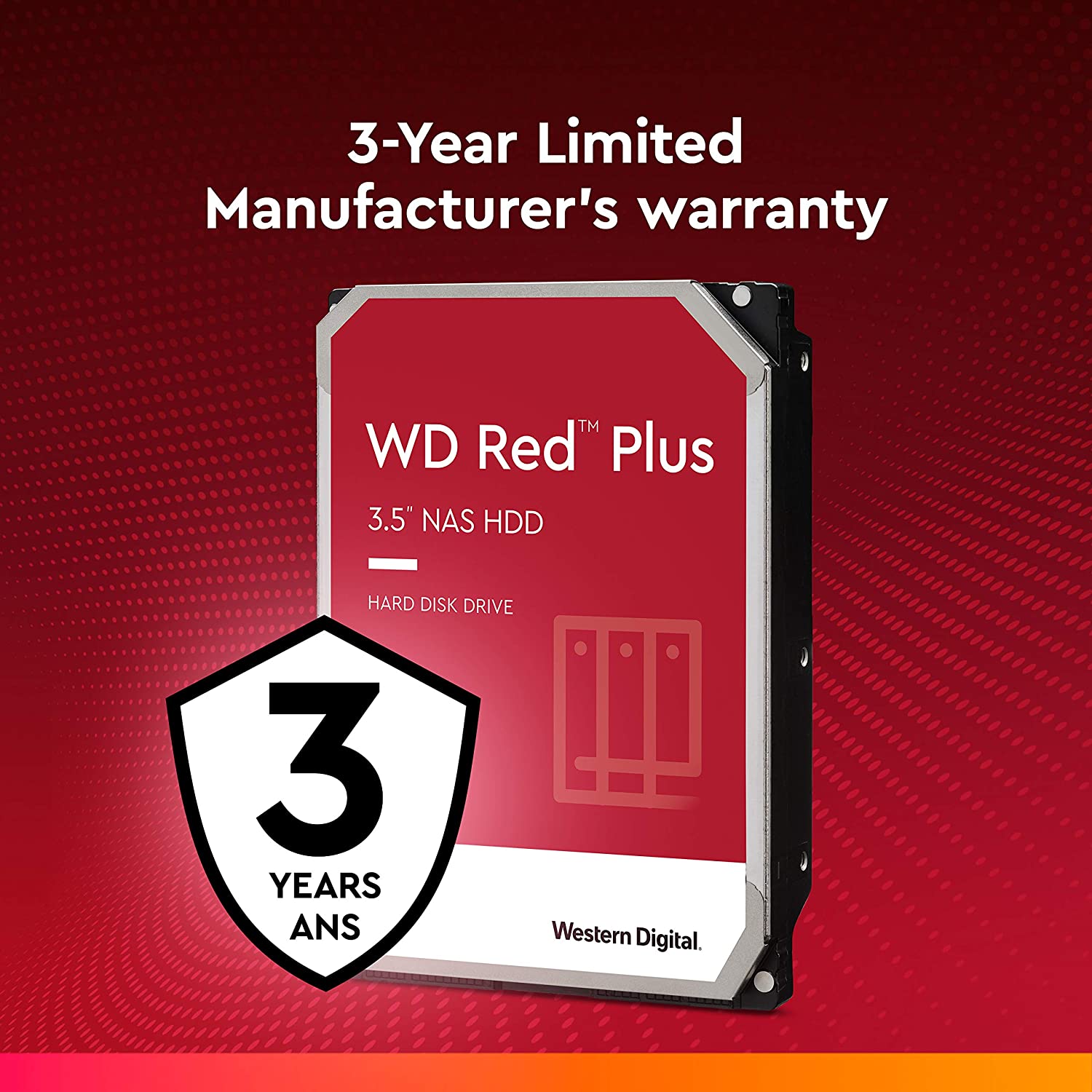 Western Digital 6TB Red Plus Internal Hard Drive 3.5