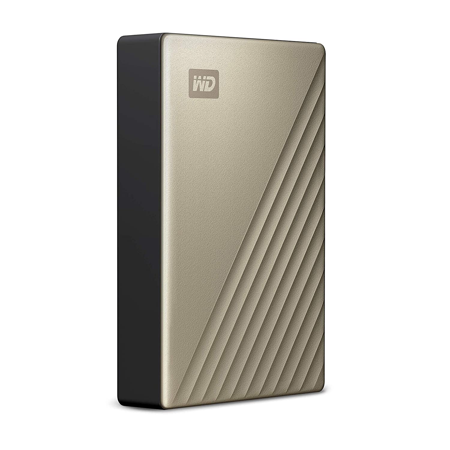 WD 4TB My Passport Portable Hard Disk Drive With USB 3.1 For Windows & Mac-Gold