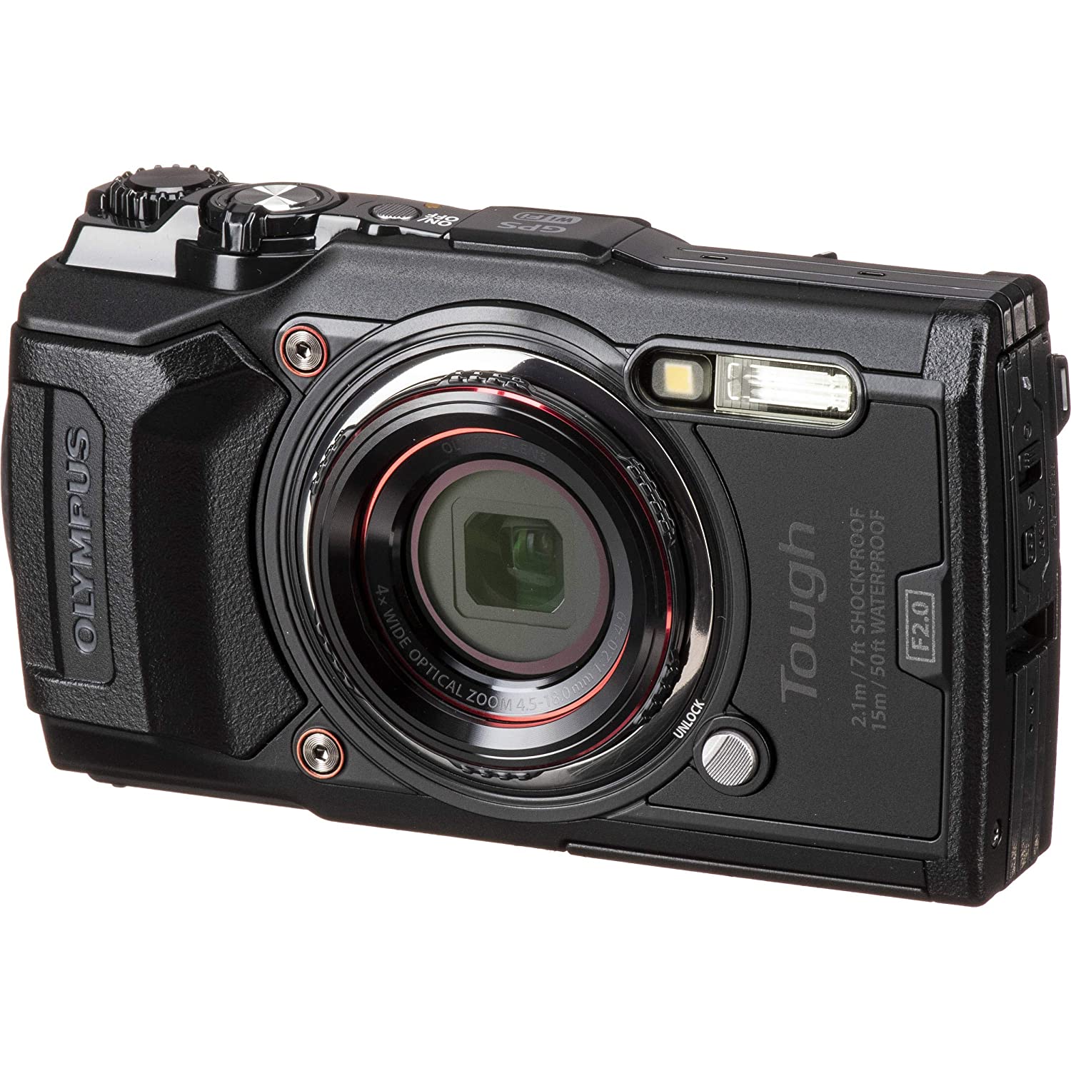 Olympus TG-6 Black Water Proof,Dust Proof, Shockproof Camera 12 MP, 4X Zoom Lens
