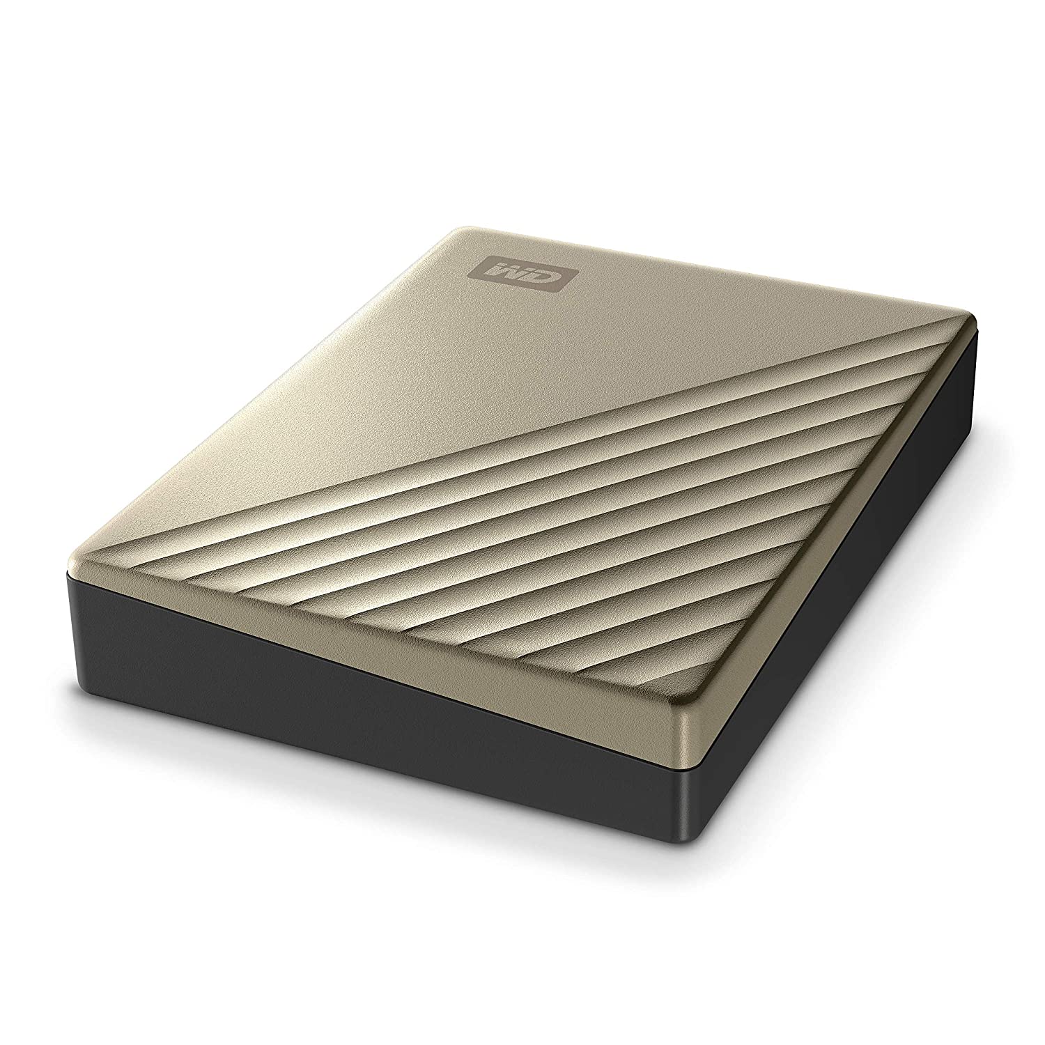 WD 4TB My Passport Portable Hard Disk Drive With USB 3.1 For Windows & Mac-Gold