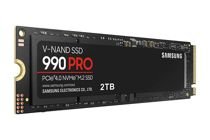 Samsung 990 Pro 2TB NVMe M.2 PCIe 4.0 SSD Internal Solid State Drive Fastest Speed for Gaming MZ-V9P2T0BW
